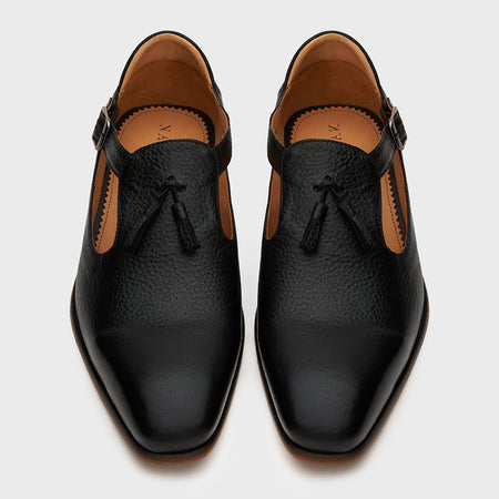 Bagh | Black Milled Leather