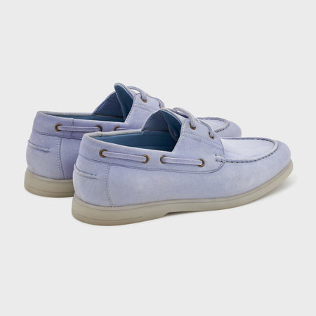 Boat Shoes | Aqua Suede