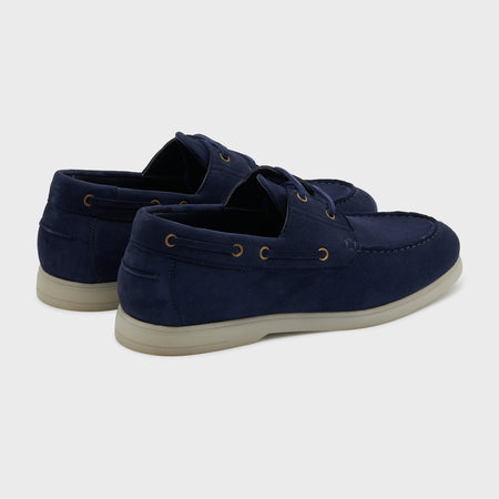 Boat Shoes | Deep Blue Suede