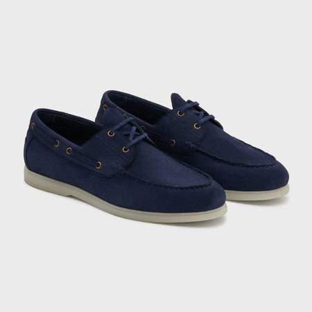 Boat Shoes | Deep Blue Suede