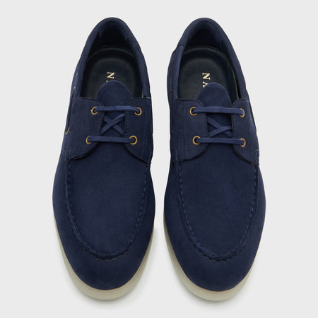 Boat Shoes | Deep Blue Suede