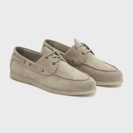 Boat Shoes | Stone Suede