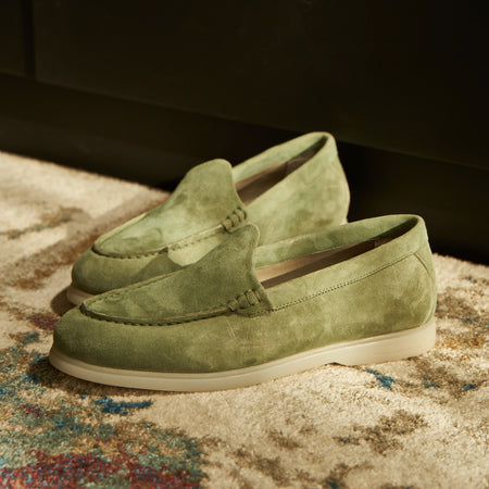 Nagra Loafer | Olive Suede