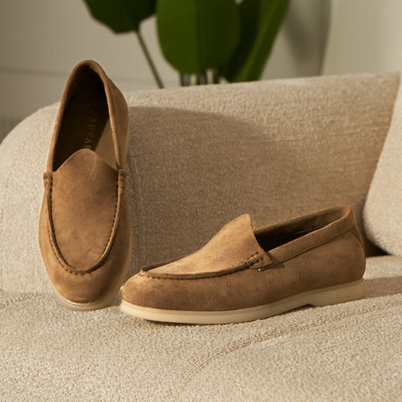 Nagra Loafer | Warm Sand Suede