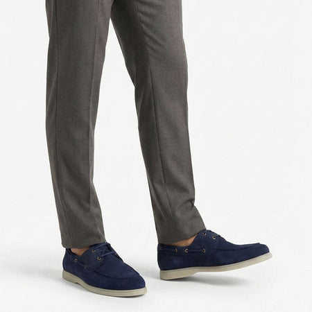 Boat Shoes | Deep Blue Suede