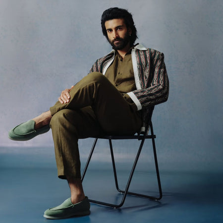 Nagra Loafer | Olive Suede