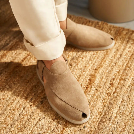 Summer Peshauri | Warm Sand Suede