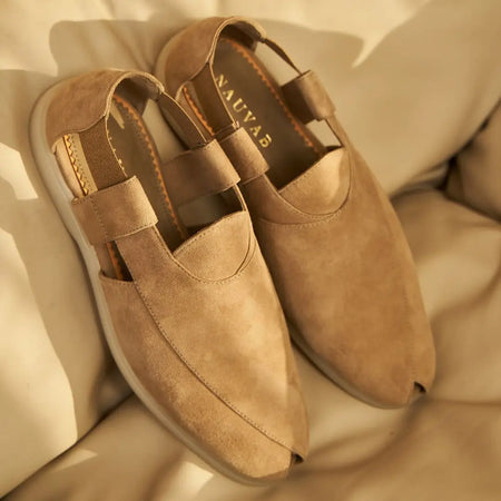 Summer Peshauri | Warm Sand Suede