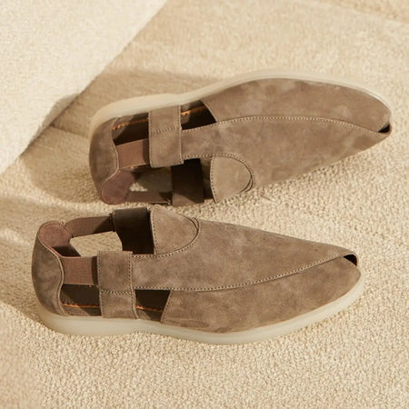 Summer Peshauri | Taupe Suede