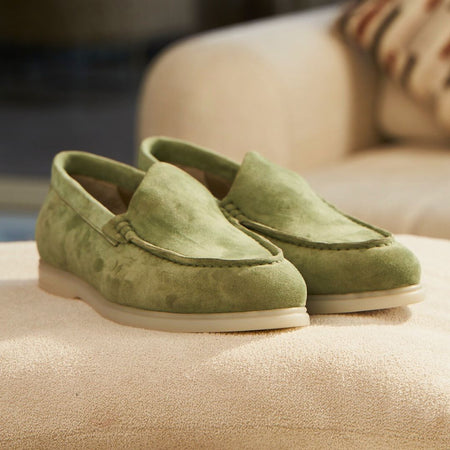 Nagra Loafer | Olive Suede