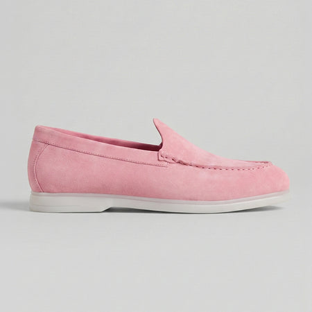 Nagra Loafer | Powder Pink Suede