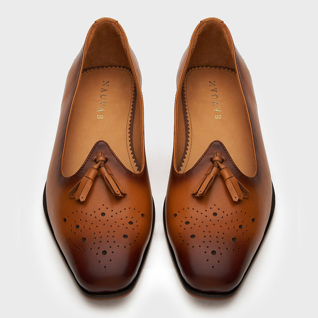 Nagra Tassel & Brogue | British Tan Leather