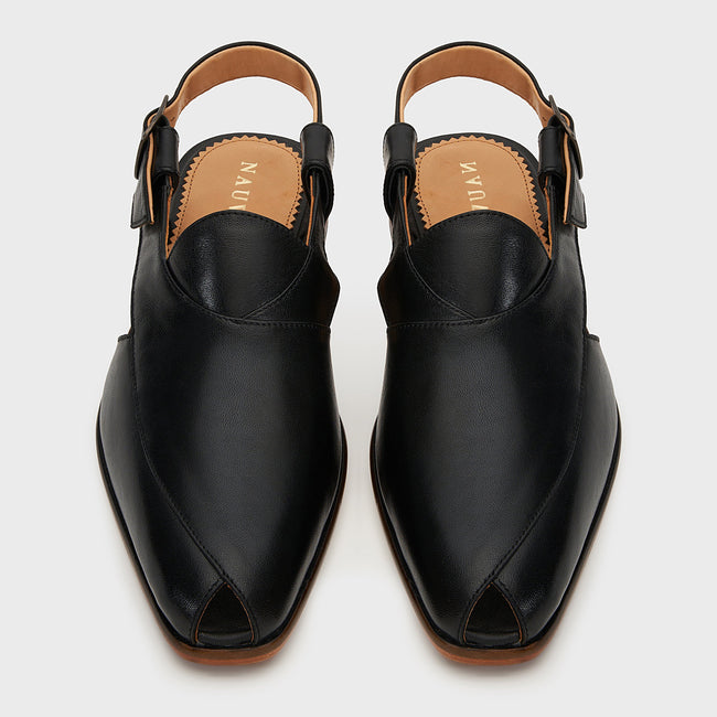 Peshauri Baandh | Black Leather