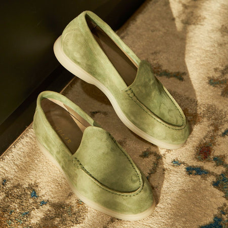 Nagra Loafer | Olive Suede