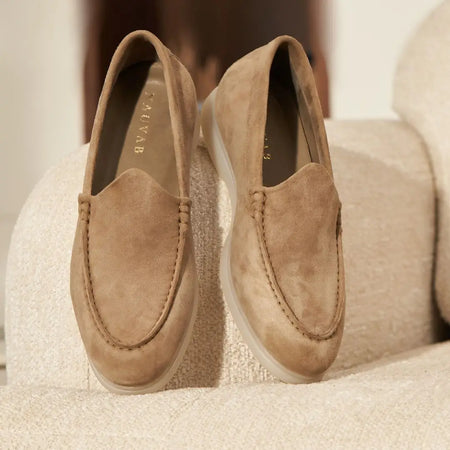 Nagra Loafer | Warm Sand Suede