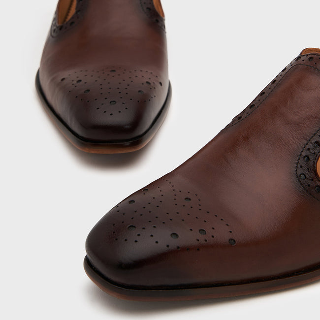 Bagh Brogue | Choco Brown Leather