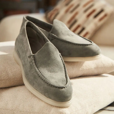 Nagra Loafer | Dark Stone Suede