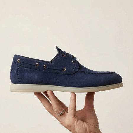 Boat Shoes | Deep Blue Suede