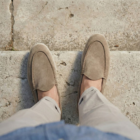 Nagra Loafer | Taupe Suede