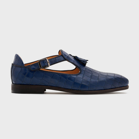 Bagh | Galaxy Blue Croco Leather