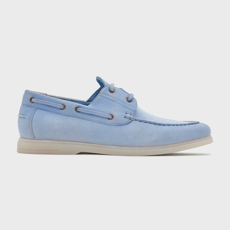 Boat Shoes | Aqua Suede