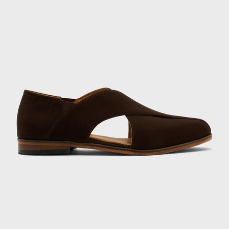 Classic Peshawari | Dark Chocolate Suede