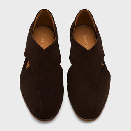 Classic Peshawari | Dark Chocolate Suede