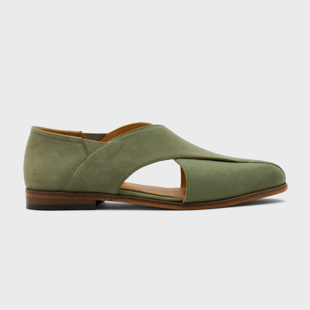 Classic Peshawari | Olive Suede