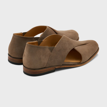Classic Peshawari | Taupe Suede