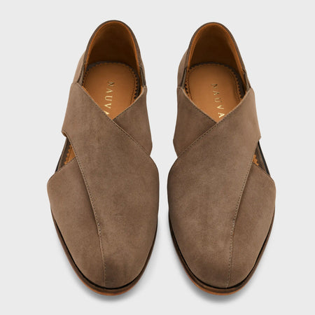 Classic Peshawari | Taupe Suede
