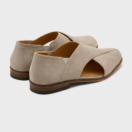 Classic Peshawari | Stone Suede