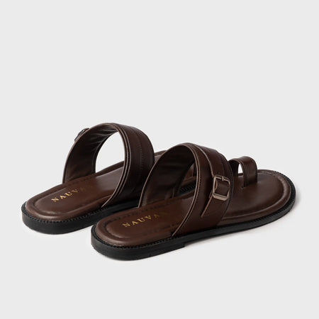 Naal Slippers | Choco Brown Leather