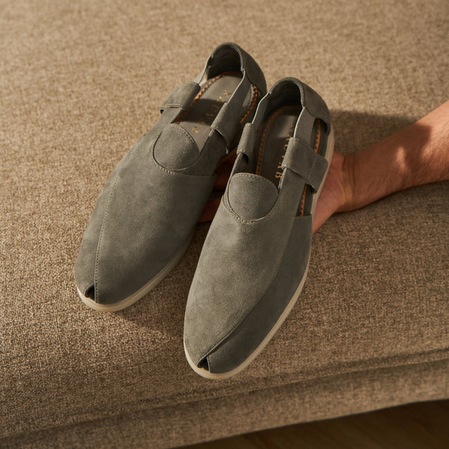 Summer Peshauri | Dark Stone Suede