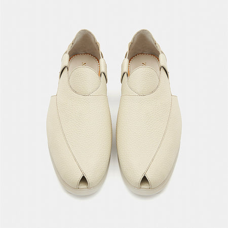 Summer Peshauri | Pearl White Leather