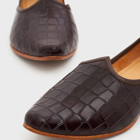 Jutti | Deep Wine Croco Leather
