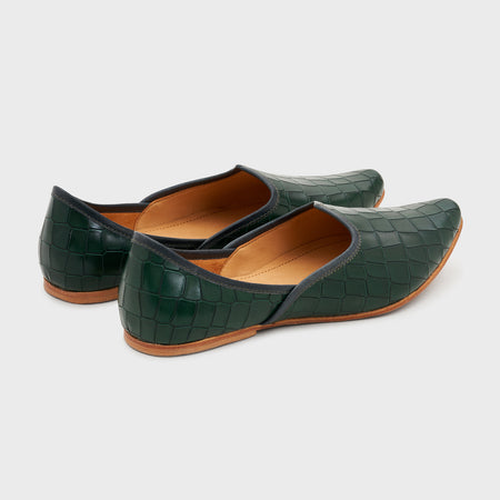 Jutti | Forest Green Croco Leather