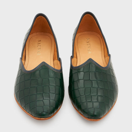 Jutti | Forest Green Croco Leather