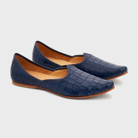 Jutti | Galaxy Blue Croco Leather