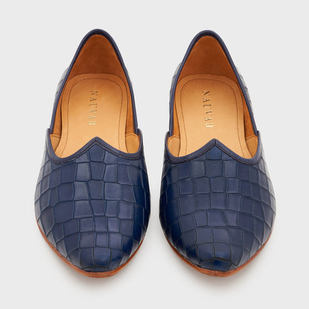 Jutti | Galaxy Blue Croco Leather