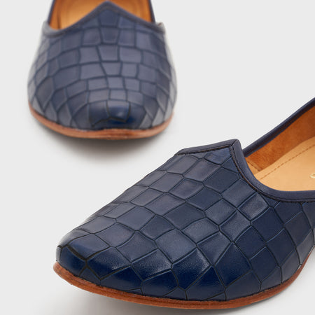 Jutti | Galaxy Blue Croco Leather