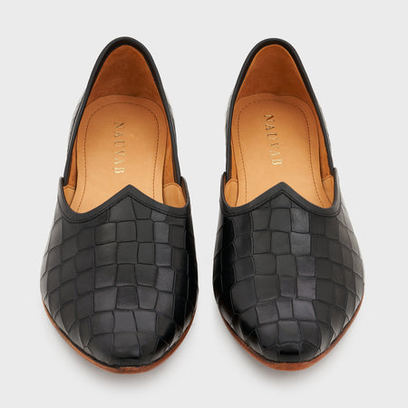 Jutti | Midnight Black Croco Leather