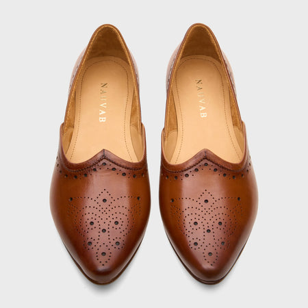 Jutti Brogue | British Tan Leather