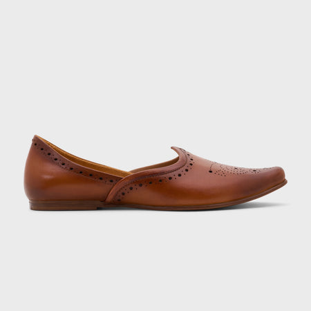 Jutti Brogue | British Tan Leather