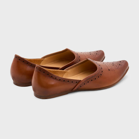 Jutti Brogue | British Tan Leather