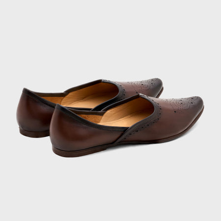 Jutti Brogue | Choco Brown Leather