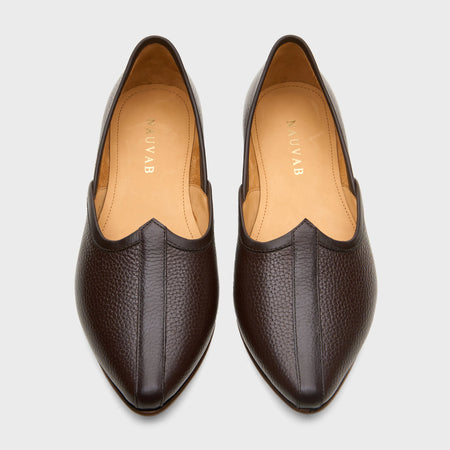 Jutti | Dark Brown Milled Leather