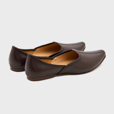 Jutti | Dark Brown Milled Leather