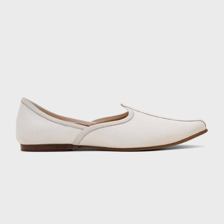 Jutti | White Milled Leather