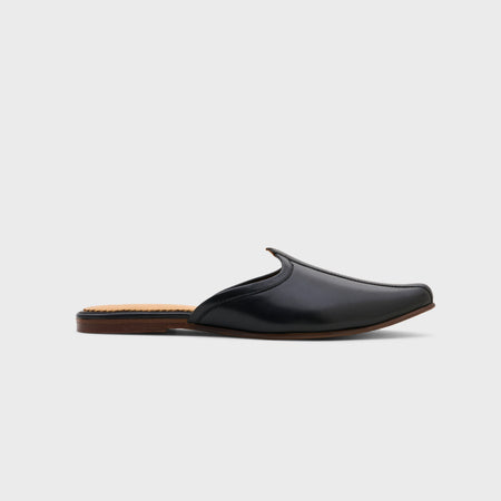 Jutti Slip | Black Leather