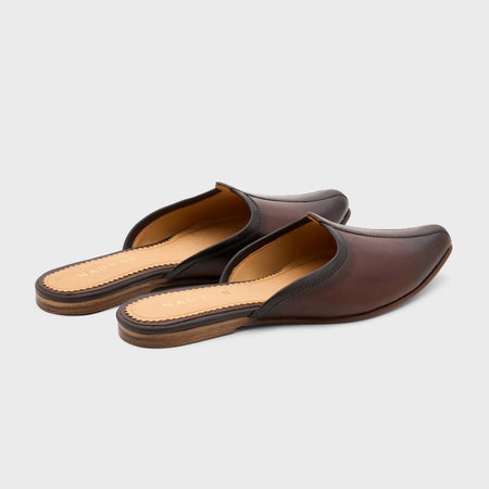 Jutti Slip | Choco Brown Leather